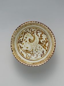 Luster Bowl with Winged Horse, Iran, late 12th century. Creator: Unknown