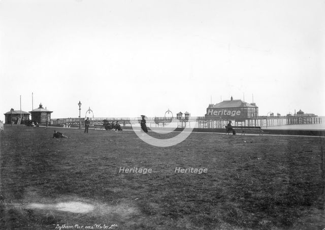 Lytham Pier, Lytham St Anne's, Lancashire, 1890-1910. Artist: Unknown