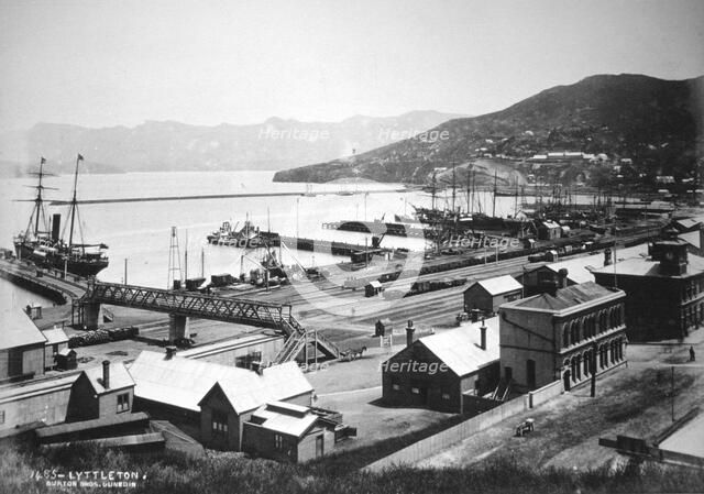 Lyttelton, Canterbury, South Island, New Zealand, 1880. Artist: Burton Brothers