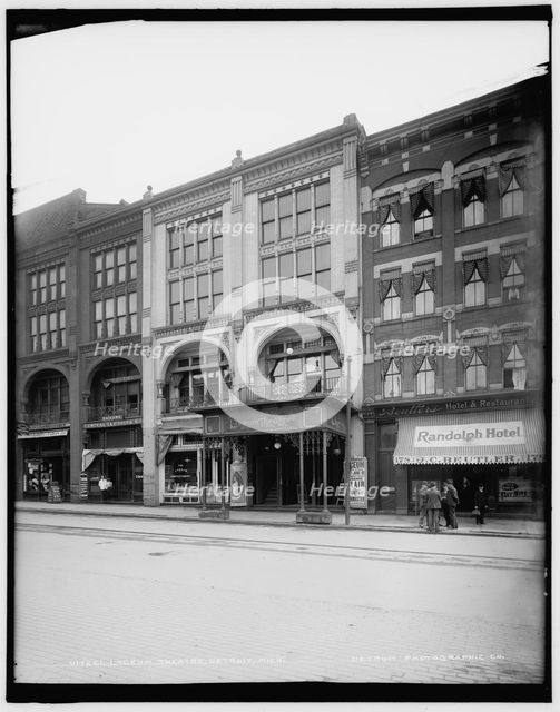 Lyceum Theatre, Detroit, Mich., between 1900 and 1906. Creator: Unknown.