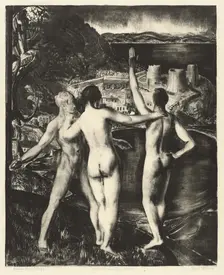 Lychnis and Her Sons, 1923. Creator: George Wesley Bellows