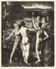 Lychnis and Her Sons, 1923. Creator: George Wesley Bellows