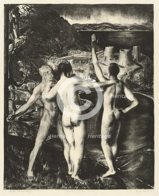 Lychnis and Her Sons, 1923. Creator: George Wesley Bellows.