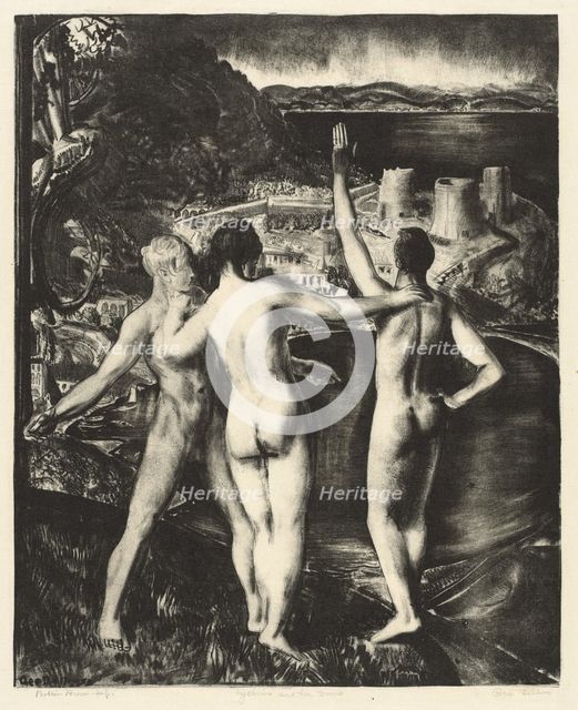 Lychnis and Her Sons, 1923. Creator: George Wesley Bellows.