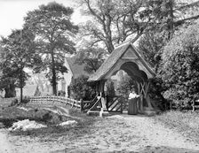 Lychgate, St Mary's Church, Aldworth, Berkshire, 1895. Artist: Henry Taunt