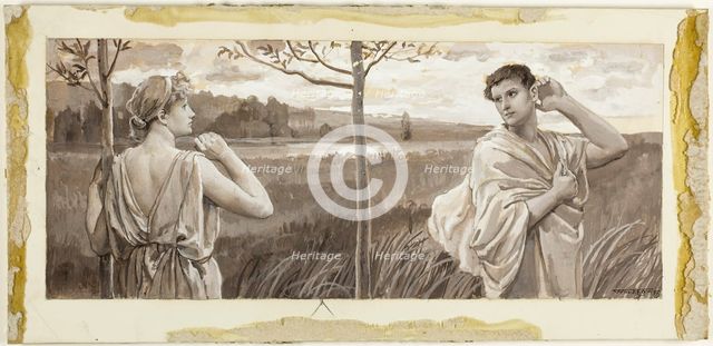 Lycius, Look Back, and Be Some Pity Shown, 1885. Creator: Will H. Low.