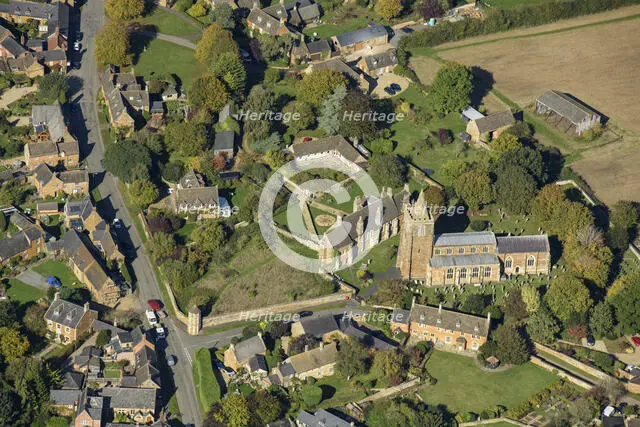Lyddington Bede House, solar wing of former palace of the Bishops of Lincoln, Rutland, 2024. Creator: Damian Grady.