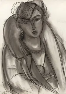 Lydia (Étude pour Portrait au manteau bleu), 1935. Creator: Henri Matisse