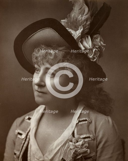 Lydia Thompson, British dancer, actress and theatrical producer, 1886. Artist: Barraud