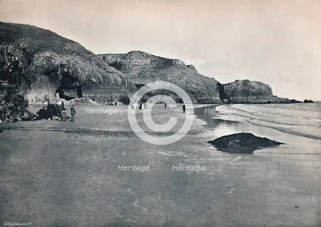 'Lydstep - The Cliffs and the Beach', 1895. Artist: Unknown.