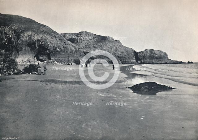 'Lydstep - The Cliffs and the Beach', 1895. Artist: Unknown.