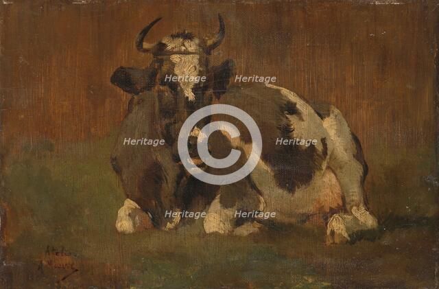 Lying Cow, c.1860-c.1888. Creator: Anton Mauve.