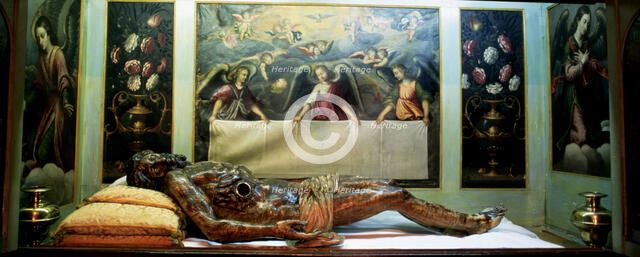  'Lying Christ' by Gaspar Becerra.