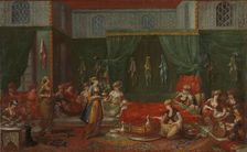 Lying-in Room of a Distinguished Turkish Woman, c.1720-c.1737. Creator: Jean Baptiste Vanmour