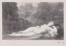 Lying in the Water, 1903. Creator: Henri Fantin-Latour (French, 1836-1904)