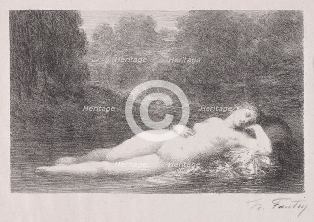 Lying in the Water, 1903. Creator: Henri Fantin-Latour (French, 1836-1904).