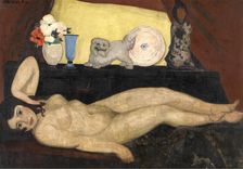Lying Nude, 1928. Creator: Philibert Cockx