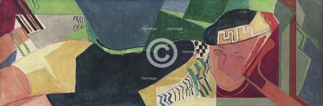 Lying woman, ca 1931. Creator: Moll, Oskar (1875-1947).