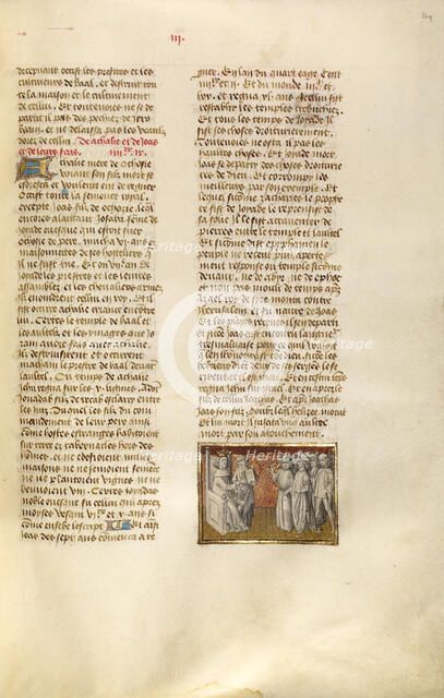 Lykurgos Showing his Law Book to the Spartans; Miroir Historial, about 1475. Creator: Unknown.