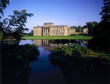 Lyme Hall from across the lake, Lyme Park, Disley, Stockport, Cheshire, 1993. Artist: John Critchley