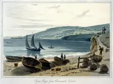 Lyme Regis, from Charmouth, Dorset 1814-1825. Creator: William Daniell