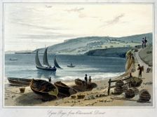 Lyme Regis, from Charmouth, Dorset 1814-1825. Creator: William Daniell
