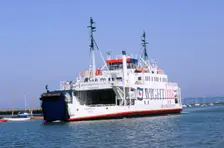 Lymington Car Ferry bound for Yarmouth, Isle of Wight, 2000