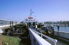 Lymington Car Ferry bound for Yarmouth, Isle of Wight, 2000