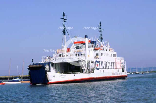 Lymington Car Ferry bound for Yarmouth, Isle of Wight, 2000. Artist: Unknown.