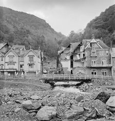 Lyn Valley Hotel, Lynmouth, Devon, 1952. Artist: James Nelson