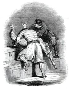 Lynch Fitz-Stephen and Phelim throw Don Sebastian overboard, 1844. Creator: Unknown