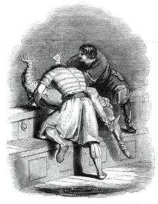 Lynch Fitz-Stephen and Phelim throw Don Sebastian overboard, 1844. Creator: Unknown