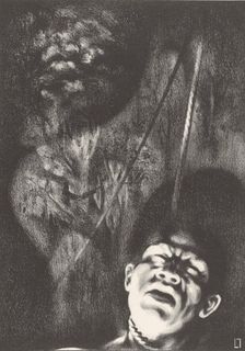 Lynching (Lynch Law), 1936. Creator: Louis Lozowick