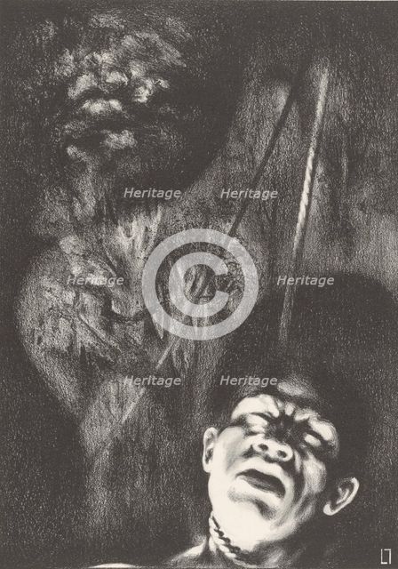 Lynching (Lynch Law), 1936. Creator: Louis Lozowick.