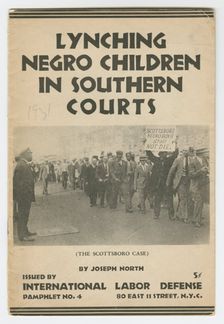 Lynching Negro Children in Southern Courts, 1931. Creator: Unknown