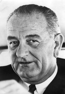 Lyndon B Johnson, 36th President of the United States, 1963-1969. Creator: Unknown