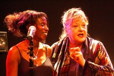 Lynieve Austin with Sylvia Syms, The Warehouse, Croydon, London. Artist: Brian O'Connor