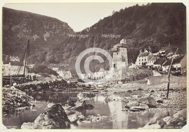 Lynmouth from the Sea, 1860/94. Creator: Francis Bedford.