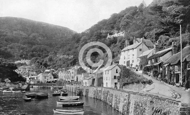 Lynmouth harbour, Devon, 1924-1926. Artist: Unknown