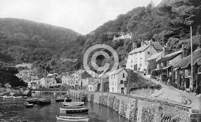 Lynmouth harbour, Devon, 1924-1926. Artist: Unknown