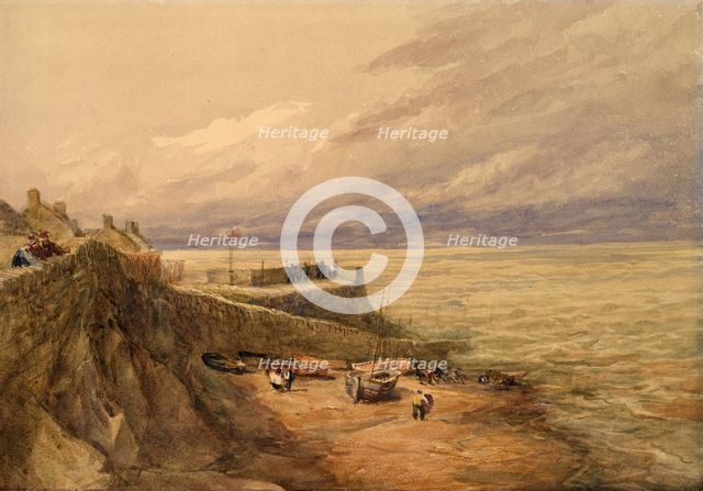 Lynmouth Harbour, North Devon [Undated], c1810-1859. Creator: David Cox the Elder.