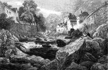 "Lynmouth, North Devon" - painted by J. Holland, 1856. Creator: Mason Jackson