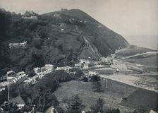 Lynmouth - The Hill, Showing Lynton Above 1895