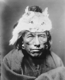 Lynx cap, c1905. Creator: Edward Sheriff Curtis
