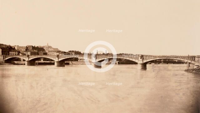Lyon, Viaduc du Rhône, ca. 1861. Creator: Edouard Baldus.