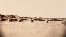 Lyon, Viaduc du Rhône, ca. 1861. Creator: Edouard Baldus