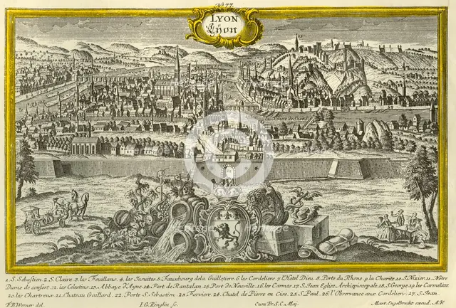Lyon, c1740.  Creator: Johann Georg Ringlin.