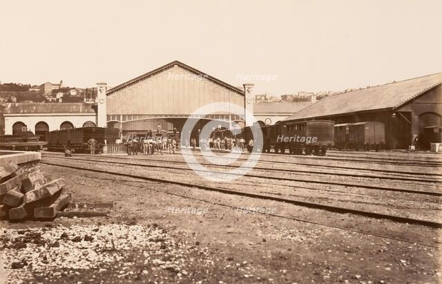 Lyon, Gare de Perrache, ca. 1861. Creator: Edouard Baldus.