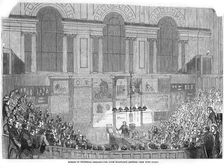 Lyon Playfair, Scottish chemist and politician, lecturing, 1852. Artist: Anon