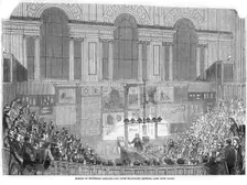 Lyon Playfair, Scottish chemist and politician, lecturing, 1852. Creator: Anon